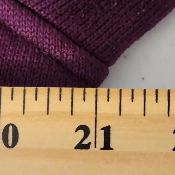 Metaphor Eggplant Purple Fleece Button Front Pockets Jacket Women Size L - Picture 4 of 10